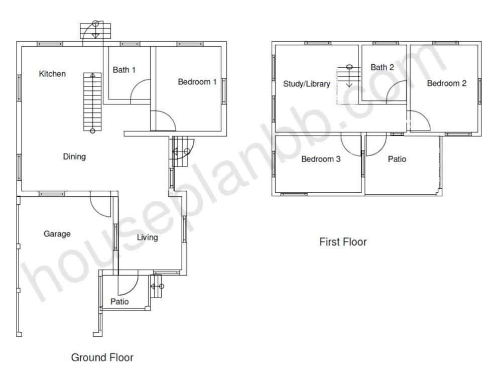 houseplanbb.com - View our sample home designs - 1 bedroom plans, 2