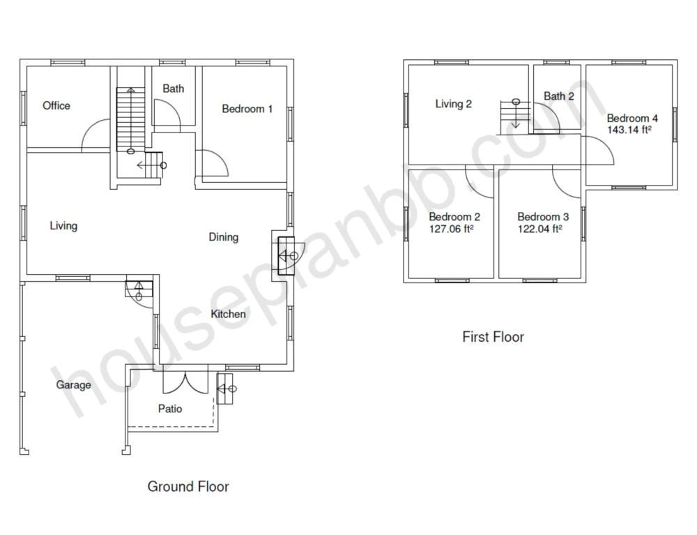 houseplanbb.com - View our sample home designs - 1 bedroom plans, 2